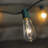 10-Count Clear Transparent Edison Patio Light Set  9Ft Green Wire