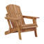 Chaise Adirondack d'extérieur, dossier et siège de lit pliants en bois pré-assemblés