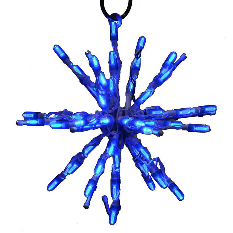 Écran lumineux à del starburst, 12 po, Vert / blanc