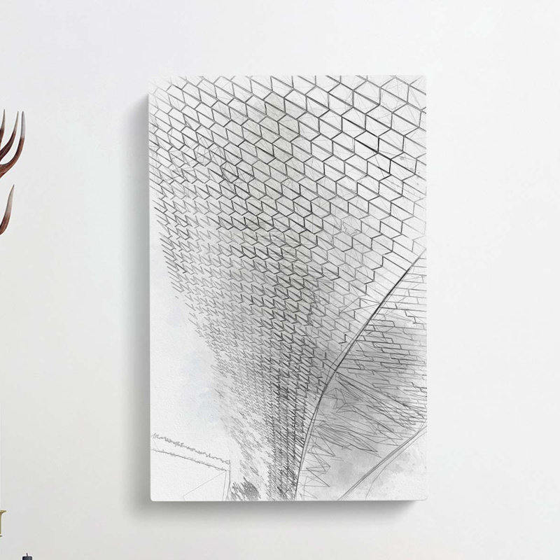 Sketching The Architecture Vol.31 - Wrapped Canvas Print, 60cm H x 40cm W x 3cm D