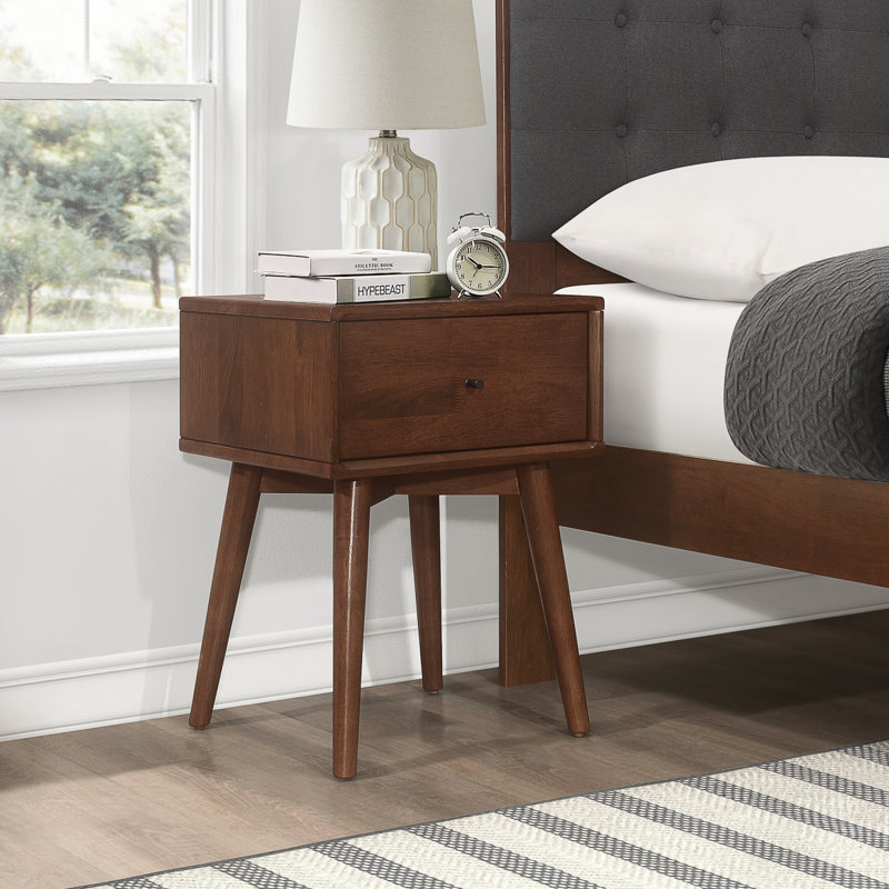 Erler 17.7'' W Solid Wood Nightstand