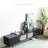 Solid wood TV stand elegant vine design