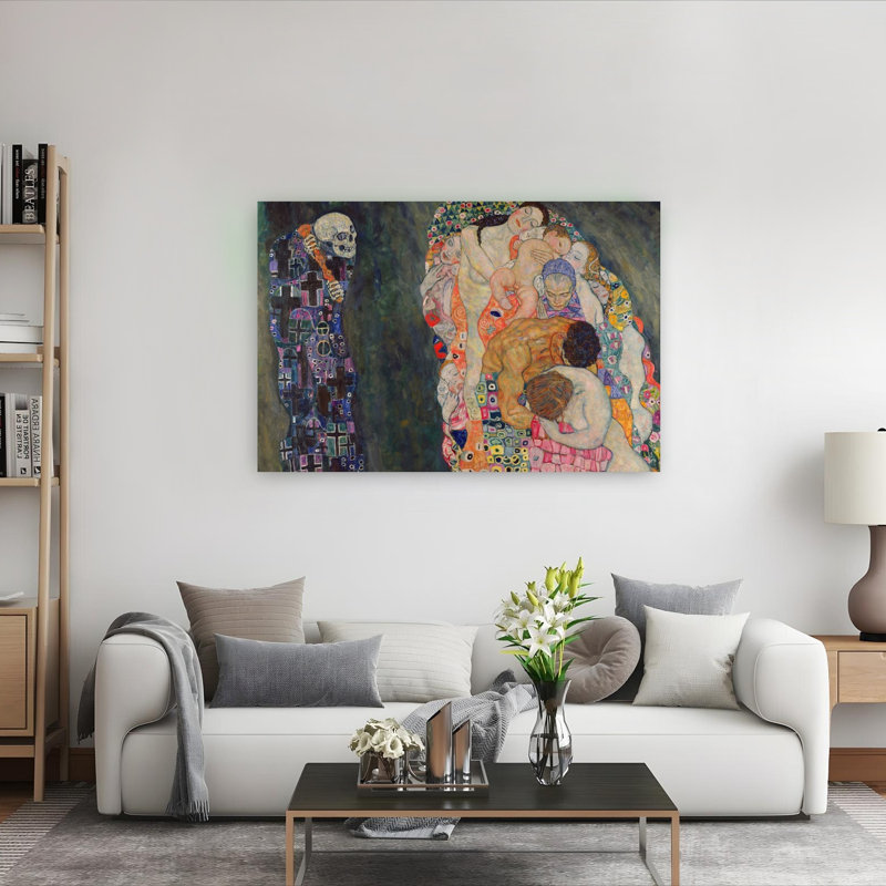 Death And Life, C.1911 Abstract Contemporary Wall Art Print, 101.6cm H x 152.4cm W