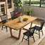 Ensemble de table de salle à manger en bois massif, table de salle à manger extensible Farmhouse et chaise Windsor pour salle à manger / cuisine-253346263-253360833-267412856