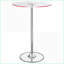Table basse Indra avec plateau en verre chromé à DEL - Finition réfléchissante, éclairage écoénergétique et surface facile à nettoyer