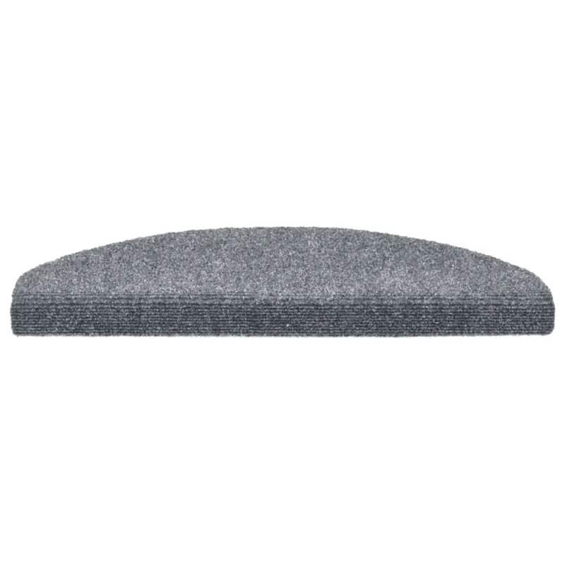 Ocracoke Non-Slip Grey Stair Tread, Semi-Circle 21cm x 65cm