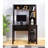 Student Desk With Hutch Home Office Desk 39"W Compact Desk Writing Desk Laptop Desk Red Cocoa  One Drawer Keyboard Drawer Wooden-727648825