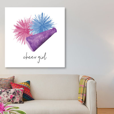 «Sports Girl Cheer», impression sur toile