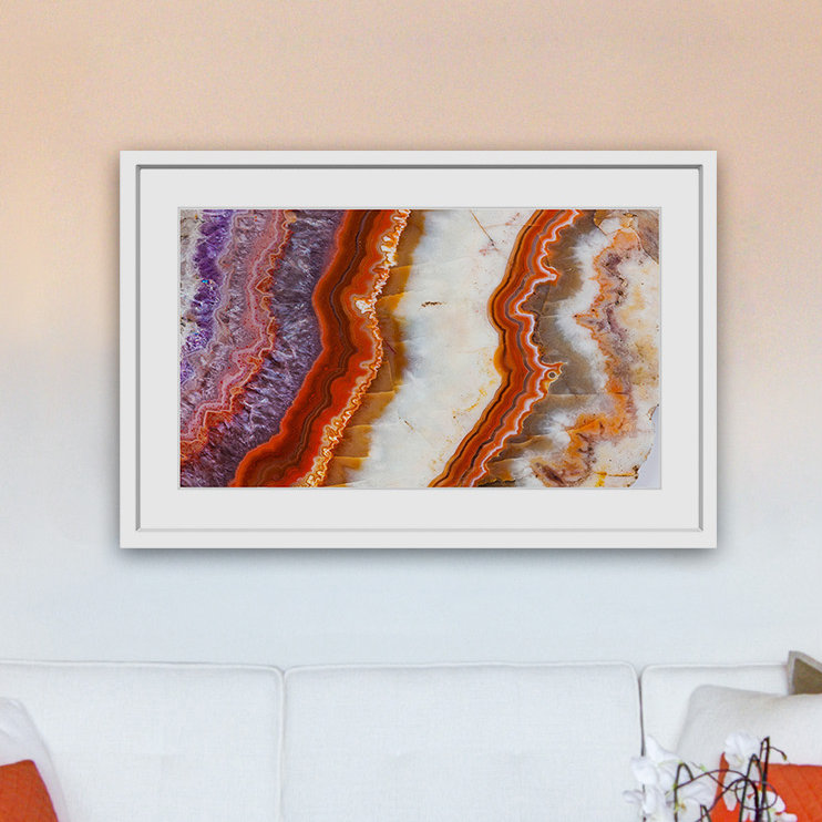 Kaolinite - Reproduction d'art graphique sur papier encadré, H 24 po x l 36 po x P 1,5 po