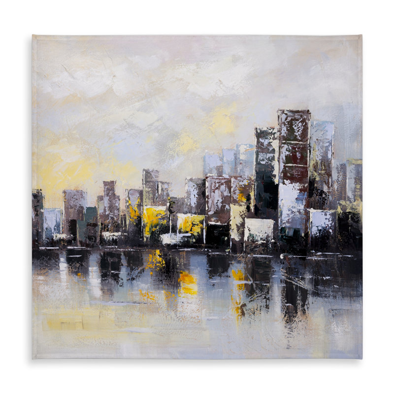 Industrial Bedroom Cities Tablecloth - Abstract City Morning Decor
