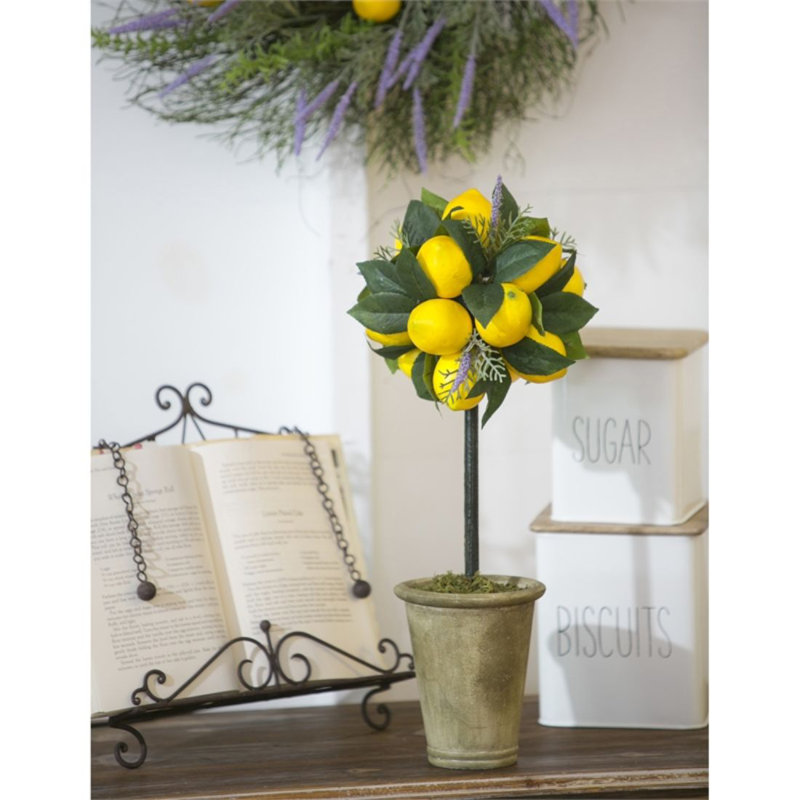 5'' Faux Flowering Tree in Pot