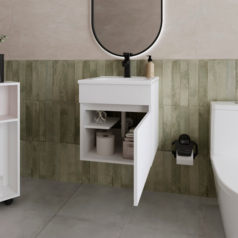 Lavabo de meuble-lavabo, salle de bain, Blanc