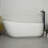 67" x 32" Freestanding Soaking Solid Surface Bathtub