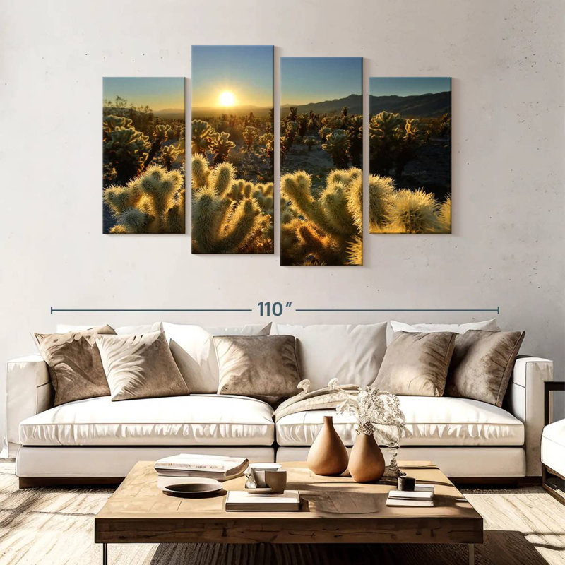 Harnek Cholla Cactus Garden, 54'' H x 84'' W
