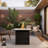 24.8''H x 30''W Propane Fire Table Outdoor,Fire Pit with Lid