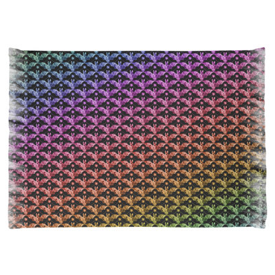 Tapis bleu/violet/rouge floral Mcguigan