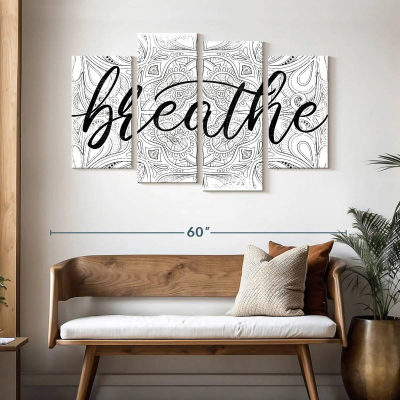 Tergel Breathe Zen Pattern, 32" H x 52" W