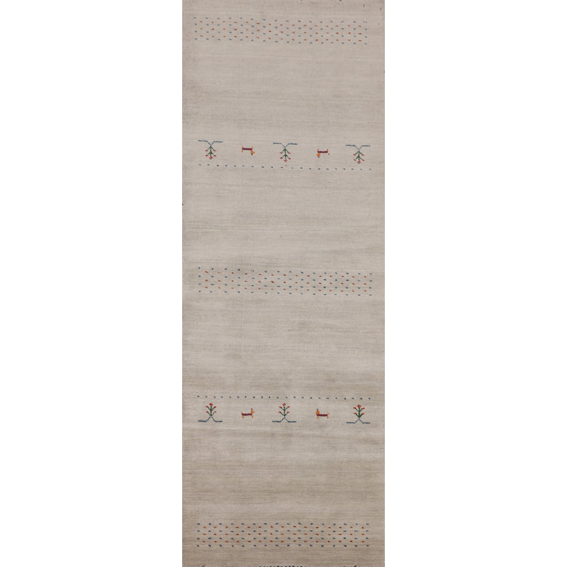 Handmade Gabbeh Indian Runner Rug