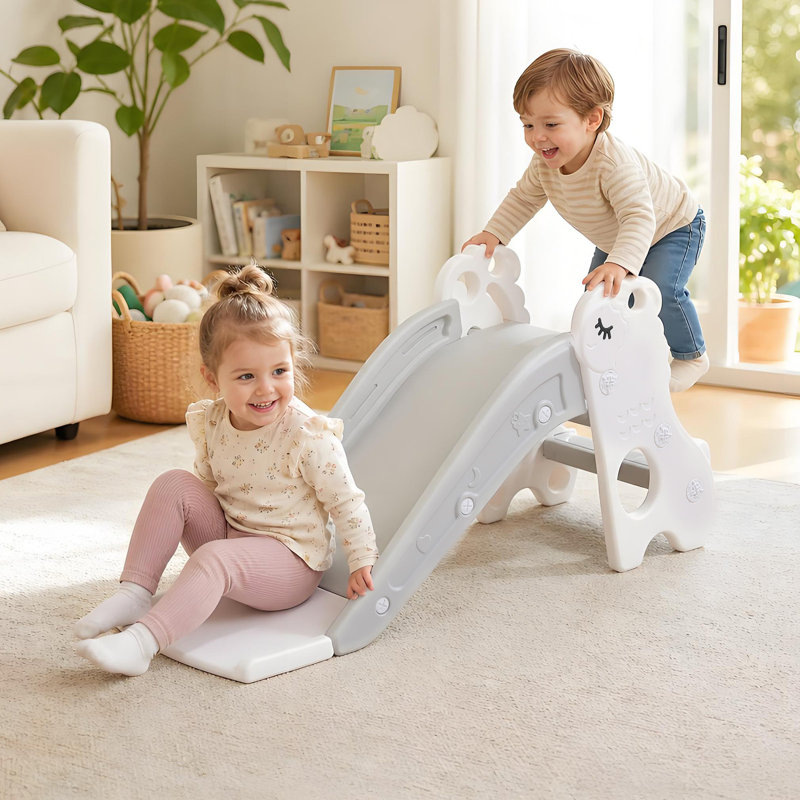 Glissade pour tout-petits pour l'intérieur et l'extérieur, glissade avec panier de basketball et grimpeur