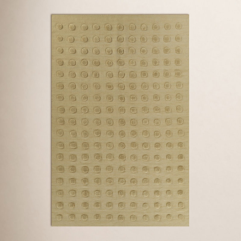 Wool Area Rug in Brown, Rectangle 8' x 10'