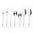 RHODA 18/0 Stainless Steel Mirror 42 Pieces Flatware Set with Buffet