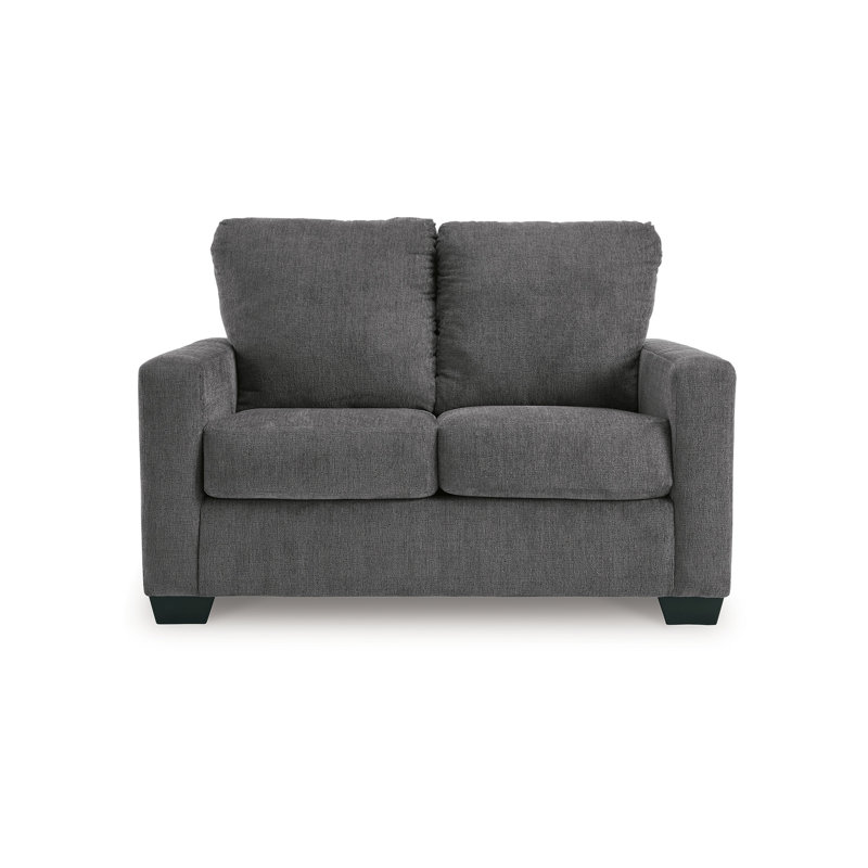 Clorene Upholstered Sleeper Sofa, Pewter Gray, 39" H x 54" W x 40" D