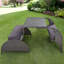 Chaise de patio avec coussins Adren-1425298902