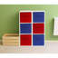 Bac de rangement pliable, bleu foncé, paquet de 6-121783938