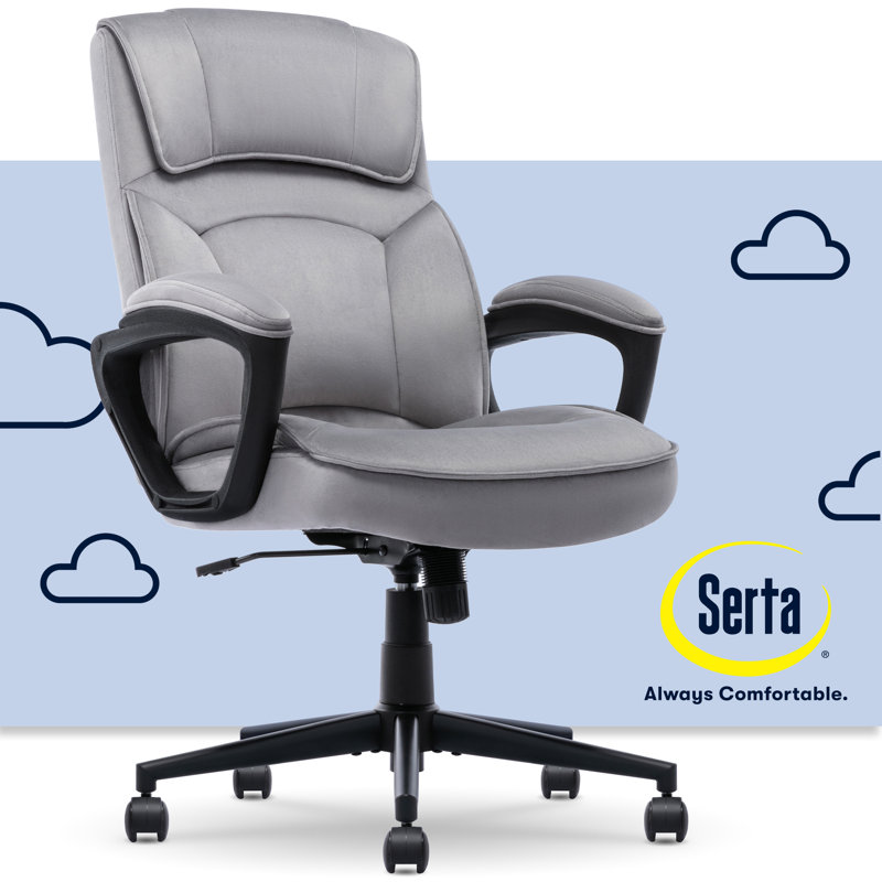 Comfort Classic Swivel Executive Office Chair, Gray