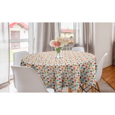 East Urban Home Round Mushroom Polyester Tablecloth | Wayfair