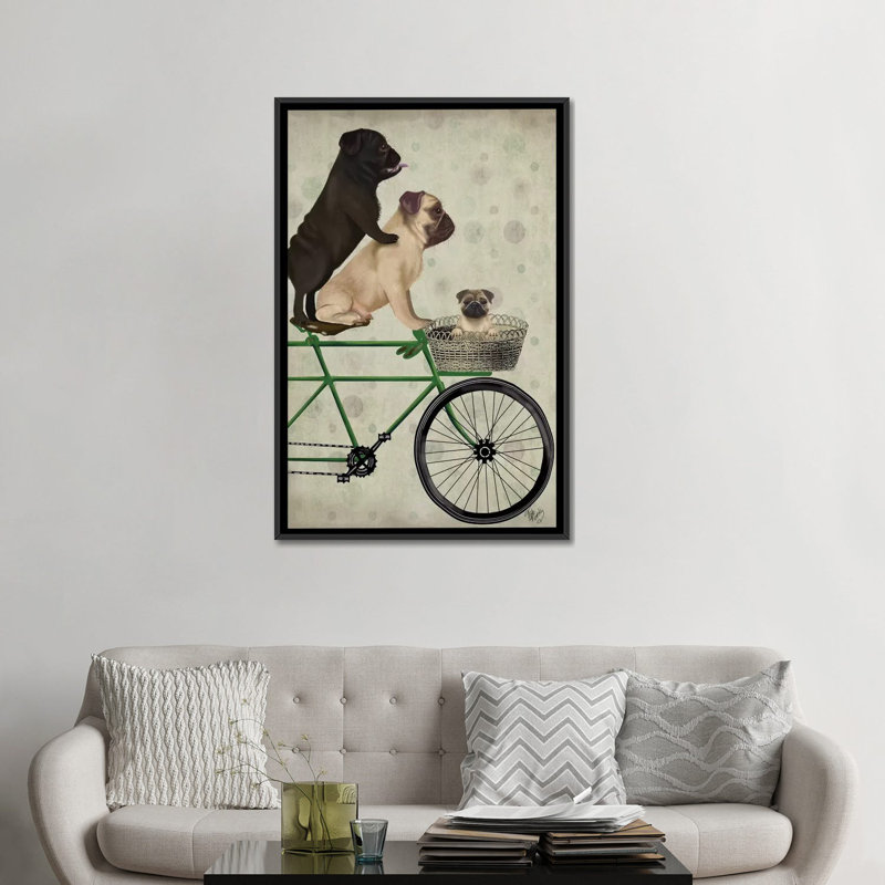 Impression sur toile tendue Fab Funky, H 60 po x l 40po x P 1,5 po, Toile encadrée noire, Pas de tapis