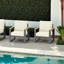 Ensemble de 2 fauteuils de patio en aluminium toutes saisons avec coussins épais-129890887