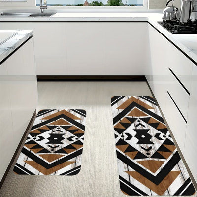 Ensemble de 2 tapis de cuisine Aztec