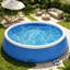 Piscine en maille gonflable à ressorts papillon * 305 * 76, piscine, piscine gonflable-124900054