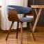 Kincheloe 47cm H Fabric Upholstered Upholstered Back Armchair in Blue-1175145284