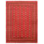 Tapis rouge foncé Finest Peshawar Bokhara 7 pi 11 po x 10 pi 5 po