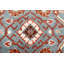 Tapis traditionnel en laine bleue à motif floral, fait main | Tapis de style persan transitionnel pour salon et chambre-1928214272