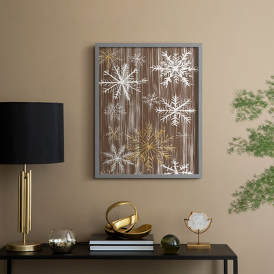 Christmas Holiday Art XXII Framed Print - Solid Wood