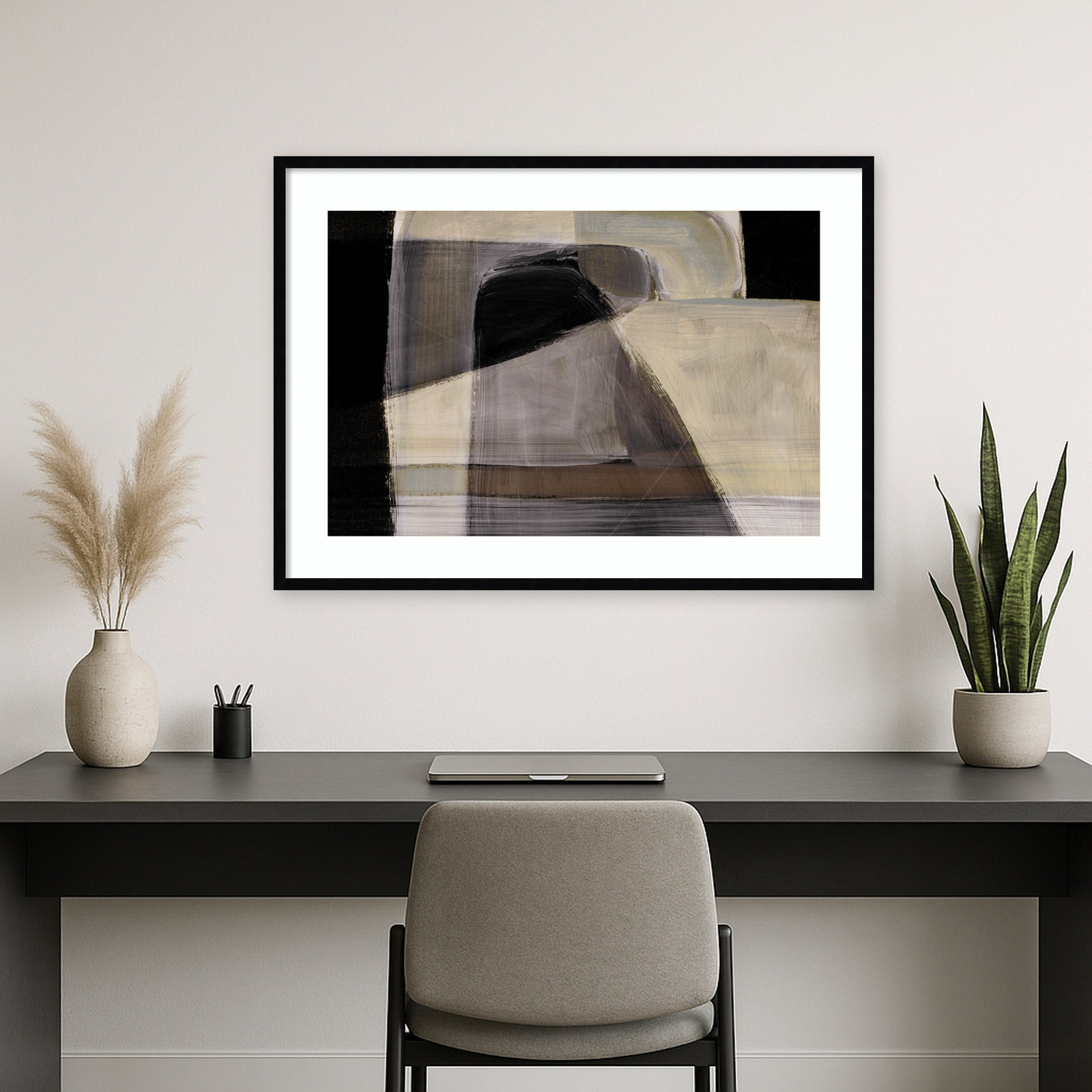 Cleve "Moods" Print by Dan Hobday, Black, 30" H x 41" W