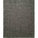 Geometric Area Rug in Gray