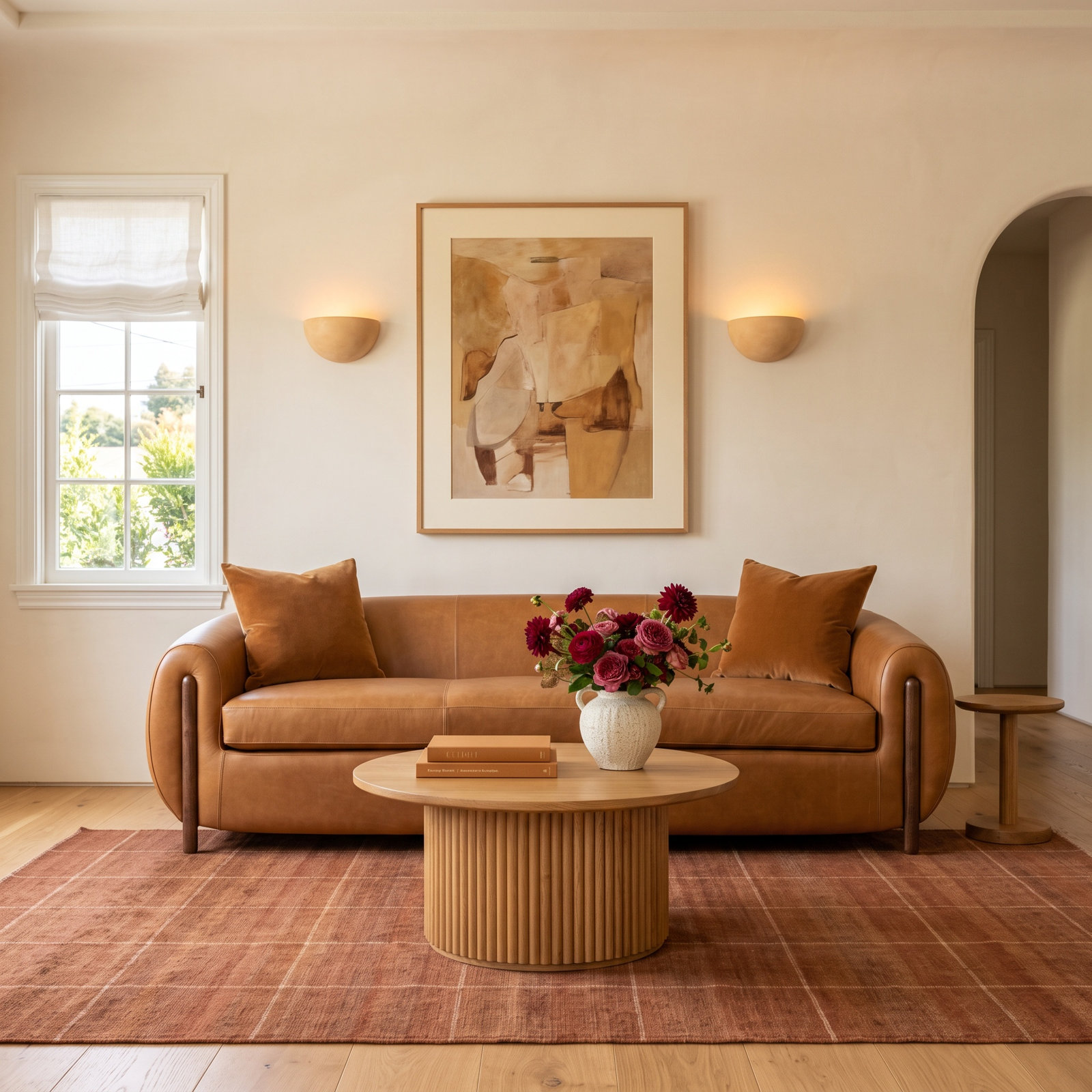 Bruno 86.5 " Genuine Leather Sofa