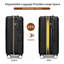 Valise légère de 20 pouces avec roulettes à roulettes Valise rigide extensible, bagage à carreaux 20 po-126941696