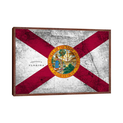 Florida (Vintage Map) 1 Piece Wall Art on Canvas