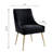 19'' H Velvet Upholstered Metal Parsons Chair-1340082583-1322090724
