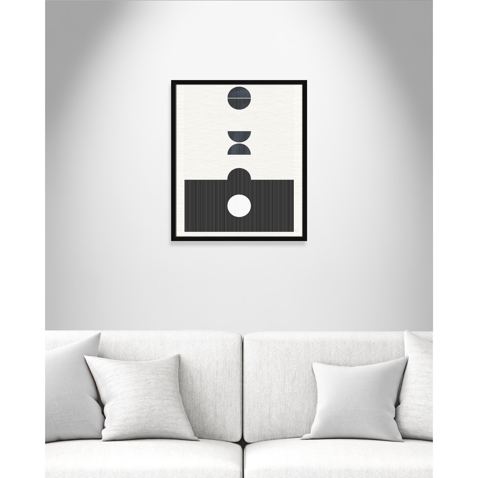 Eclipse I by Susan Jill, 25.5" H x 21.5" W x 0.75" D, Satin Black Framed