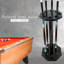Porte-queues de billard autoportant, accessoires de table de billard pour 8 queues, porte-queues de billard, porte-queues de billard en bois (noir)