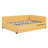 Yellow Linen Daybed With Trundle, And Particle Board Frame, No Box Spring Needed For Comfort Required, Strong Structure Relaxation-1142162962