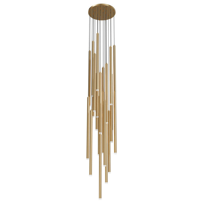 Filmore 25 - Light Chandelier, Antique Brass