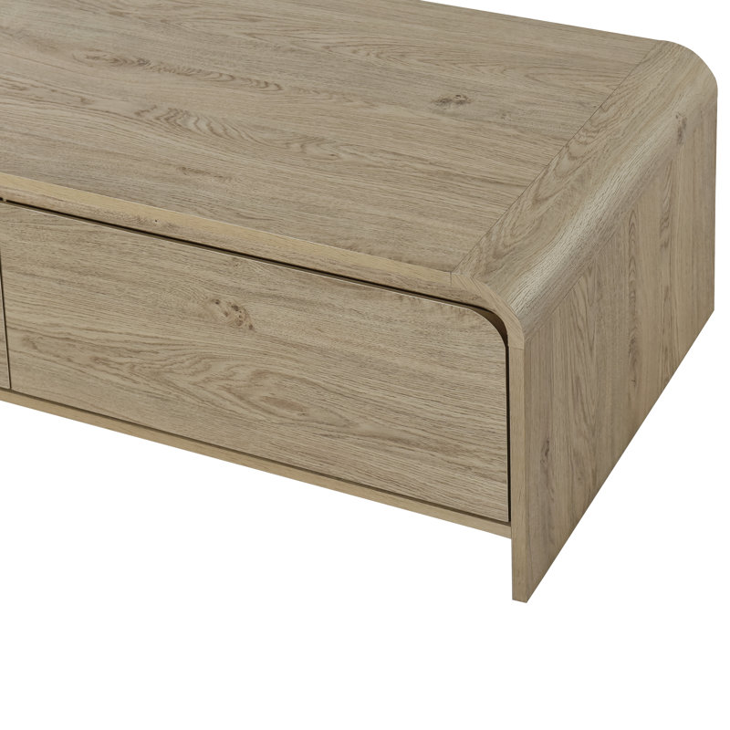Donovan Wood Coffee Table, Beige