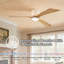 52 po Ventilateur de plafond encastré intelligent à 3 pales avec télécommande, moteur à courant continu réversible silencieux, lumière DEL à intensité variable-20869160-20869161